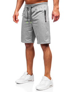 Pantaloncini da tuta da uomo grigio Bolf 8K287