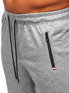 Pantaloncini da tuta da uomo grigio Bolf JX802