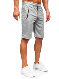 Pantaloncini da tuta da uomo grigio Bolf JX822