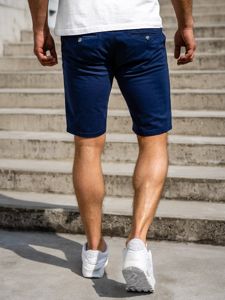 Pantaloncini da uomo blu Bolf 1142