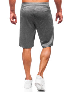 Pantaloncini di tuta da uomo grafite Bolf 8K288