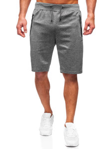 Pantaloncini di tuta da uomo grafite Bolf 8K288