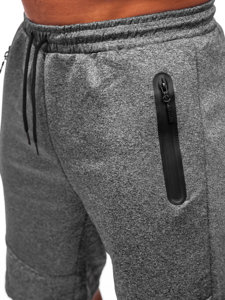 Pantaloncini di tuta da uomo grafite Bolf 8K929