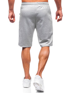 Pantaloncini di tuta da uomo grigi Bolf 8K200