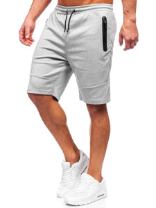 Pantaloncini di tuta da uomo grigi Bolf 8K929