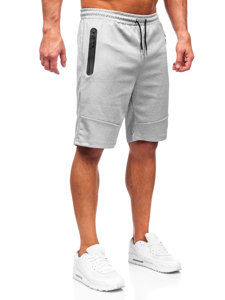 Pantaloncini di tuta da uomo grigi Bolf 8K929