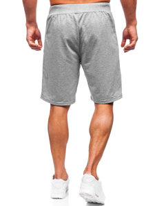 Pantaloncini di tuta da uomo grigi Bolf 8K931