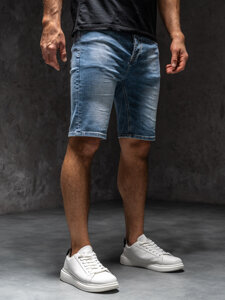 Pantaloncini in denim da uomo blu Bolf MP0277BCA1