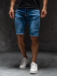 Pantaloncini in denim da uomo blu Bolf TF183A1