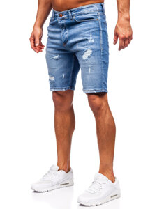 Pantaloncini in jeans da uomo azzurro Bolf 0365