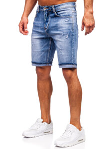 Pantaloncini in jeans da uomo azzurro Bolf NG60367