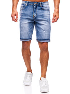 Pantaloncini in jeans da uomo azzurro Bolf NG60367