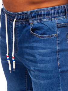 Pantaloncini in jeans da uomo blu Bolf 9325