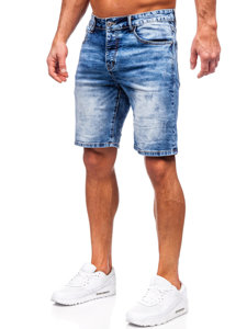 Pantaloncini in jeans da uomo blu Bolf RJ933