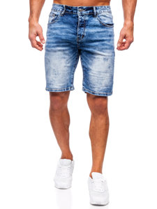 Pantaloncini in jeans da uomo blu Bolf RJ933