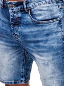 Pantaloncini in jeans da uomo blu Bolf RJ933