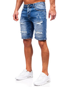 Pantaloncini in jeans da uomo blu Bolf RJ952