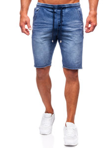 Pantaloncini in tessuto da uomo blu Bolf MP0267BS