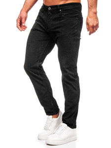 Pantaloni a coste da uomo neri Bolf KA9916