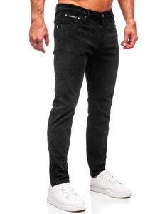 Pantaloni a coste da uomo neri Bolf KA9916