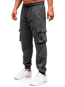 Pantaloni cargo da tuta jogger da uomo antracite Bolf JX6362