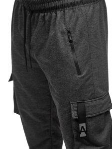 Pantaloni cargo da tuta jogger da uomo antracite Bolf JX6362