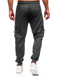 Pantaloni cargo da tuta jogger da uomo antracite Bolf JX6363