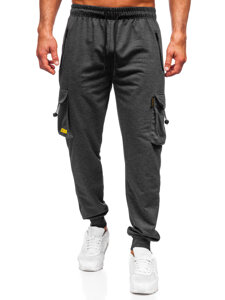 Pantaloni cargo da tuta jogger da uomo antracite Bolf JX6363