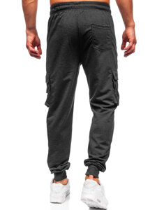 Pantaloni cargo da tuta jogger da uomo grafite Bolf JX6362