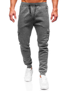 Pantaloni cargo da tuta jogger da uomo grigio Bolf HY-809