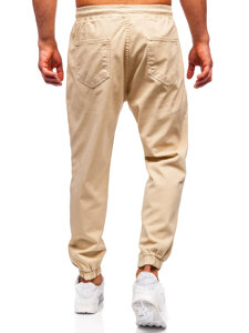 Pantaloni cargo jogger da uomo beige Bolf 001