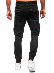 Pantaloni cargo jogger da uomo nero Bolf MP0208N