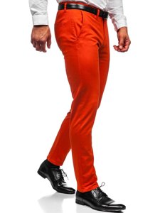 Pantaloni chino da uomo arancioni Bolf 1143