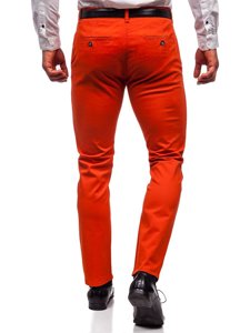 Pantaloni chino da uomo arancioni Bolf 1143