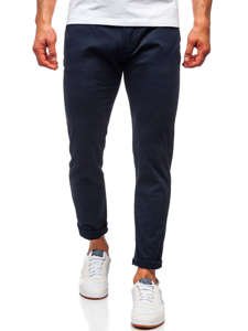 Pantaloni chino da uomo blu scuri Bolf 1143