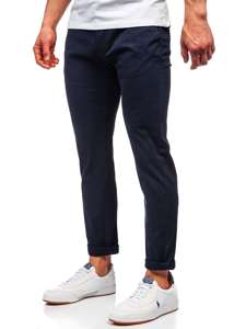 Pantaloni chino da uomo blu scuri Bolf 1143