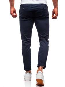 Pantaloni chino da uomo blu scuri Bolf 1143