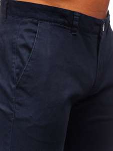 Pantaloni chino da uomo blu scuri Bolf 1143