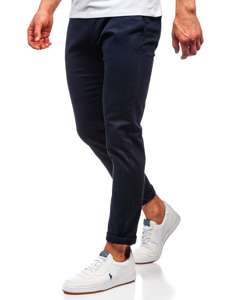 Pantaloni chino da uomo blu scuri Bolf 1143