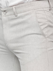 Pantaloni chino da uomo grigi Bolf 5000-1