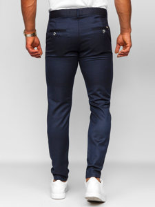 Pantaloni chino in tessuto da uomo blu Bolf 0030