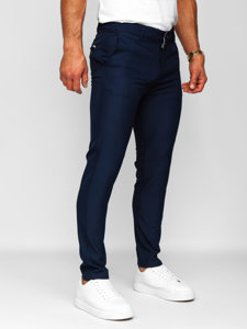 Pantaloni chino in tessuto da uomo blu Bolf 0031