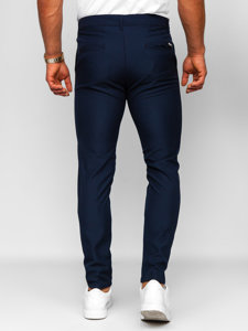 Pantaloni chino in tessuto da uomo blu Bolf 0031