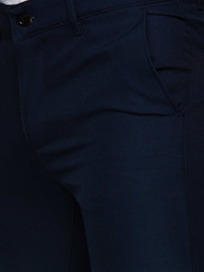 Pantaloni chino in tessuto da uomo blu Bolf 0031