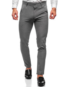 Pantaloni chino in tessuto da uomo grafite Bolf 0016