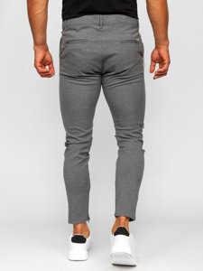 Pantaloni chino in tessuto da uomo grafite Bolf 0059