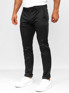 Pantaloni chino in tessuto neri Bolf KA9810