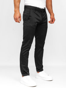 Pantaloni chino in tessuto neri Bolf KA9810