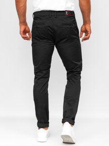 Pantaloni chino in tessuto neri Bolf KA9810