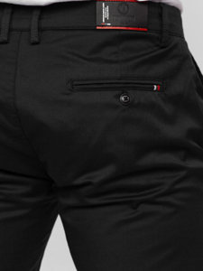 Pantaloni chino in tessuto neri Bolf KA9810